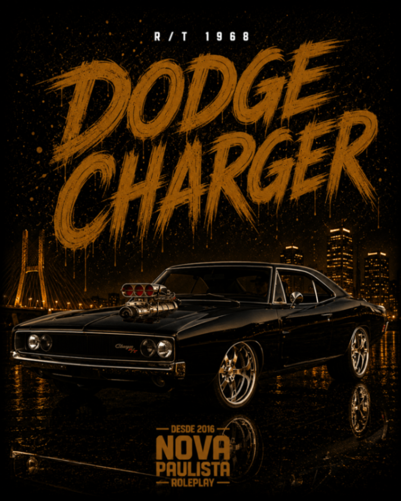 Dodge Charger R/T 1968 || Veiculo Unico ||